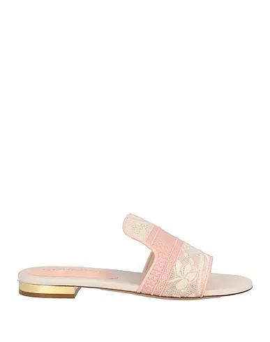 Pink Plain weave Sandals