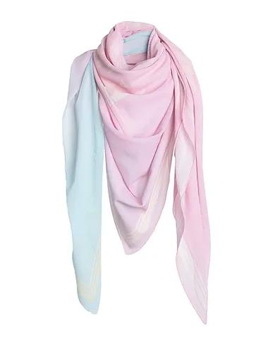 Pink Plain weave Scarves and foulards