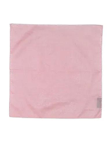 Pink Plain weave Scarves and foulards