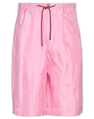 Pink Plain weave Shorts & Bermuda