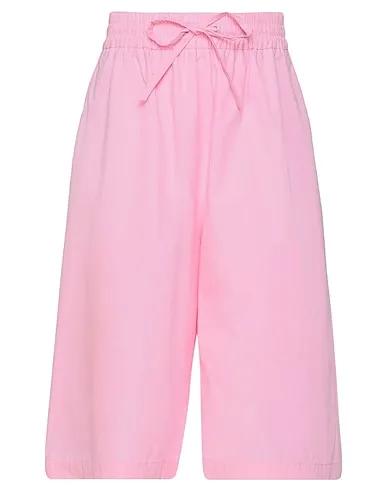 Pink Plain weave Shorts & Bermuda