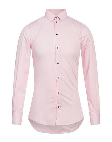 Pink Plain weave Striped shirt