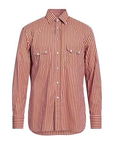 Pink Plain weave Striped shirt
