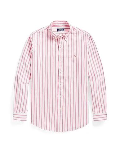 Pink Plain weave Striped shirt