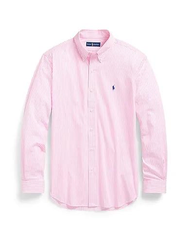 Pink Plain weave Striped shirt