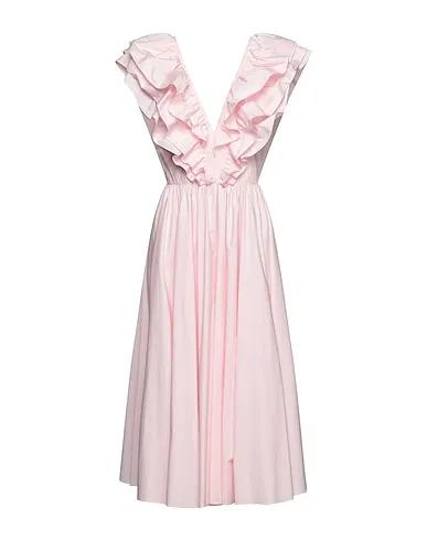 Pink Poplin Midi dress