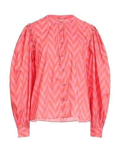 Pink Poplin Patterned shirts & blouses