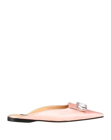 Pink Satin Mules and clogs