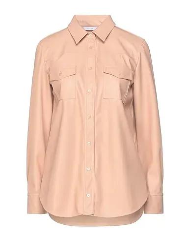 Pink Solid color shirts & blouses
