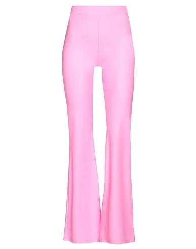 Pink Synthetic fabric Casual pants