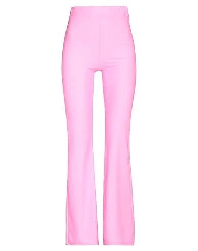 Pink Synthetic fabric Casual pants