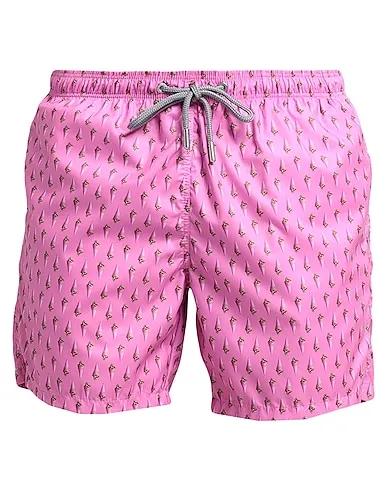 Pink Techno fabric Swim shorts