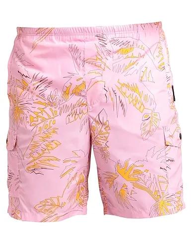 Pink Techno fabric Swim shorts