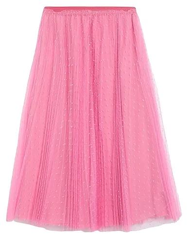 Pink Tulle Midi skirt