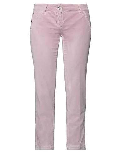 Pink Velvet Cropped pants & culottes
