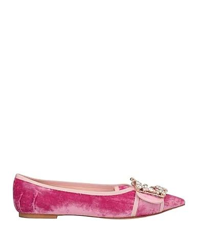 Pink Velvet Loafers