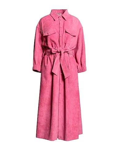 Pink Velvet Midi dress