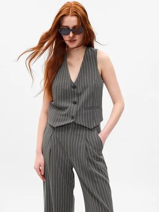 Pinstripe Vest