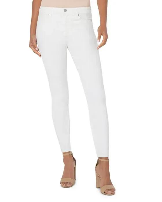 Piper High Rise Ankle Skinny Jeans in Porcelain 