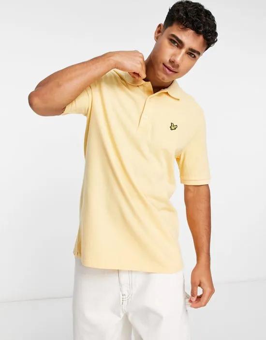 pique polo in stone