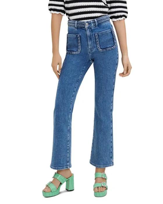 Platane Braided Trim Jeans