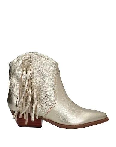Platinum Leather Ankle boot