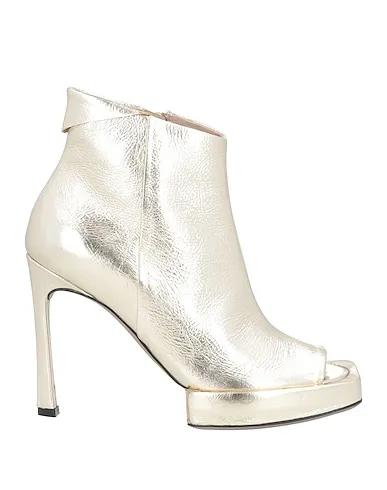 Platinum Leather Ankle boot
