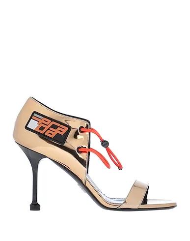 Platinum Leather Sandals