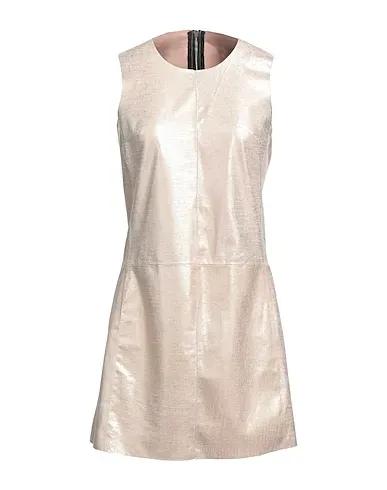 Platinum Leather Short dress