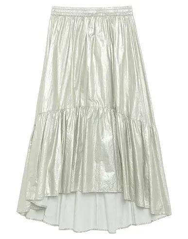 Platinum Plain weave Midi skirt