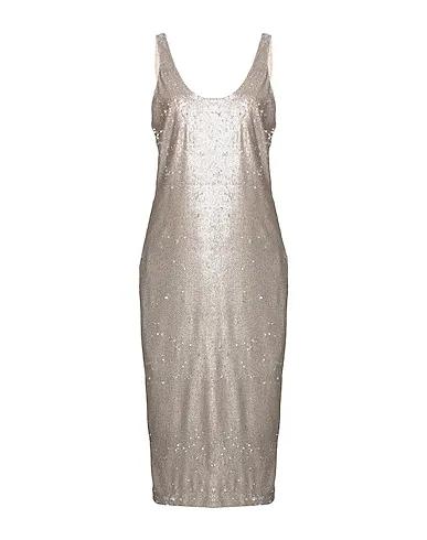 Platinum Tulle Midi dress