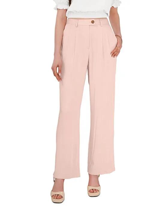Pleated Wide Leg Pants