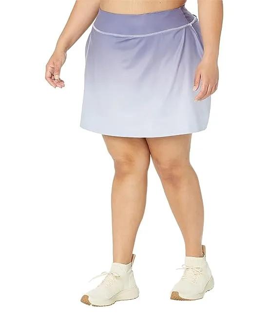 Plus MWL Flex Fitness Skirt in Ombre Print