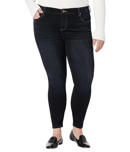 Plus Size Abby High-Rise Ankle Skinny Jeans 28" in Cumberland