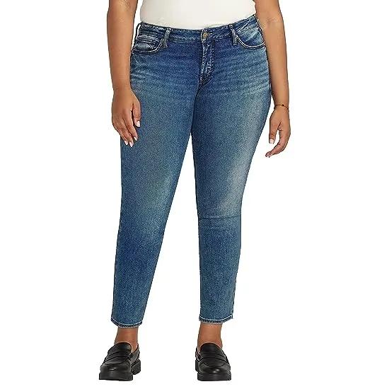 Plus Size Britt Low Rise Straight Leg Jeans W90410EPX316