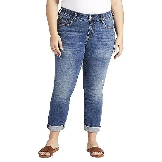 Plus Size Carter Mid-Rise Girlfriend Jeans