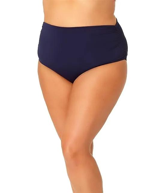 Plus Size Convertible Shirred High-Low Bottoms