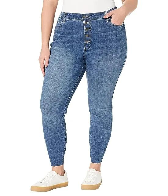 Plus Size Donna High-Rise Ankle Skinny in Laureate