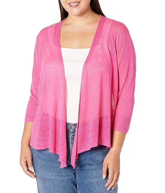 Plus Size Four-Way Cardigan