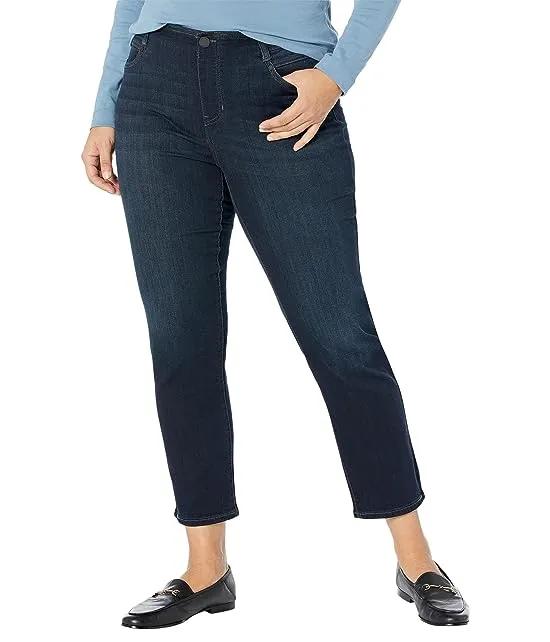 Plus Size Gia Glider Pull-On Slim Jeans 29" in Halifax