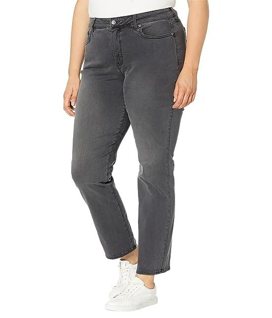 Plus Size Marilyn Straight Jeans in Gilt