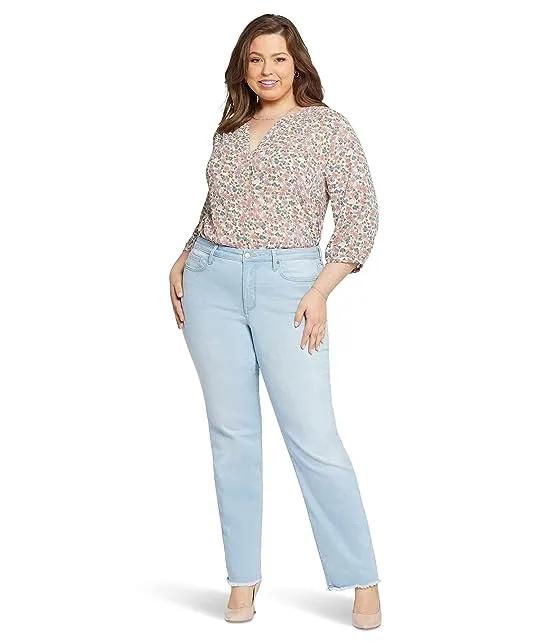 Plus Size Mid-Rise Relaxed Straight in Brightside