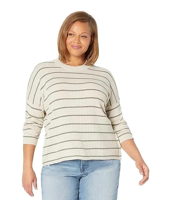 Plus Size No Strings Attached Crew Pullover