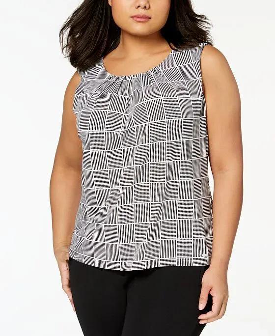 Plus Size Pleated Top