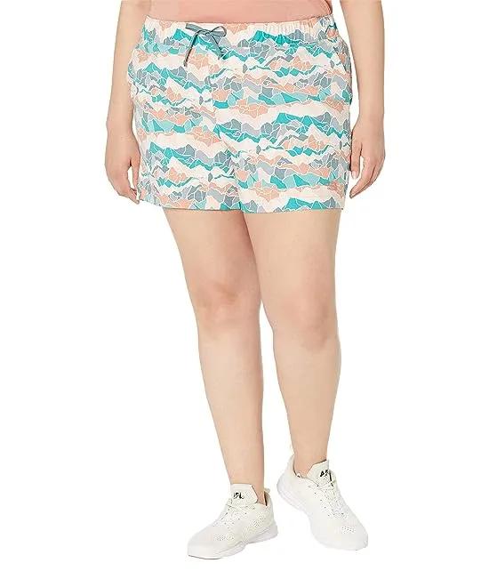 Plus Size Printed Class V Shorts