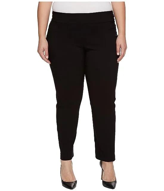 Plus Size Pull-On Ankle Pants