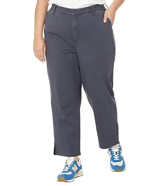 Plus Size Relaxed Ankle Trousers