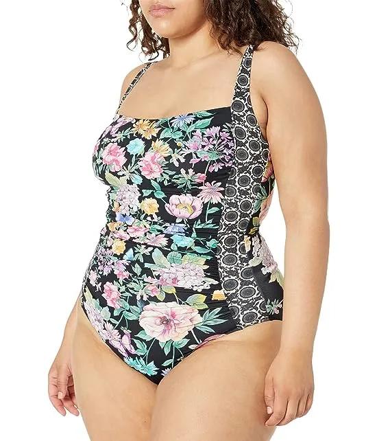 Plus Size Ruched One-Piece