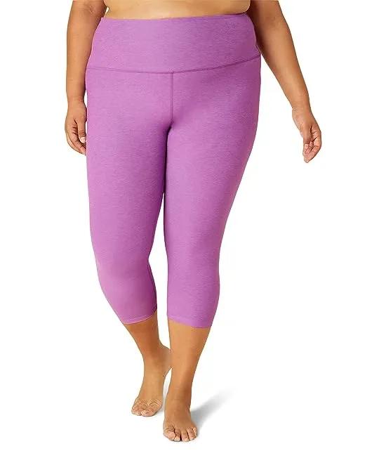 Plus Size Spacedye High Waisted Capris