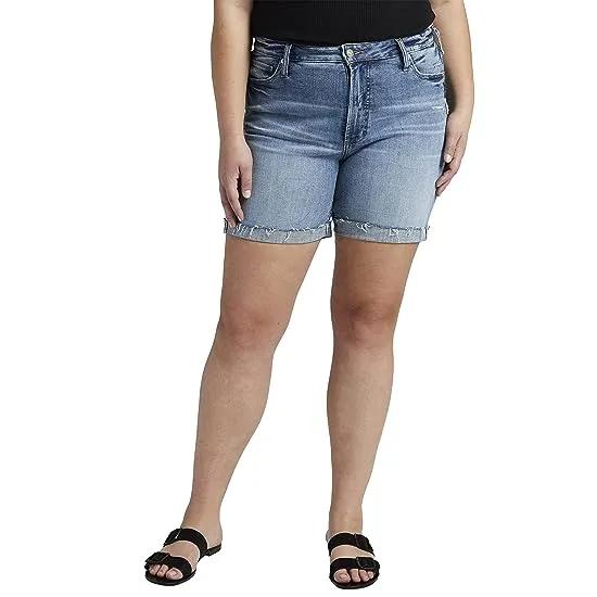 Plus Size Sure Thing Long Shorts W28517SCV258